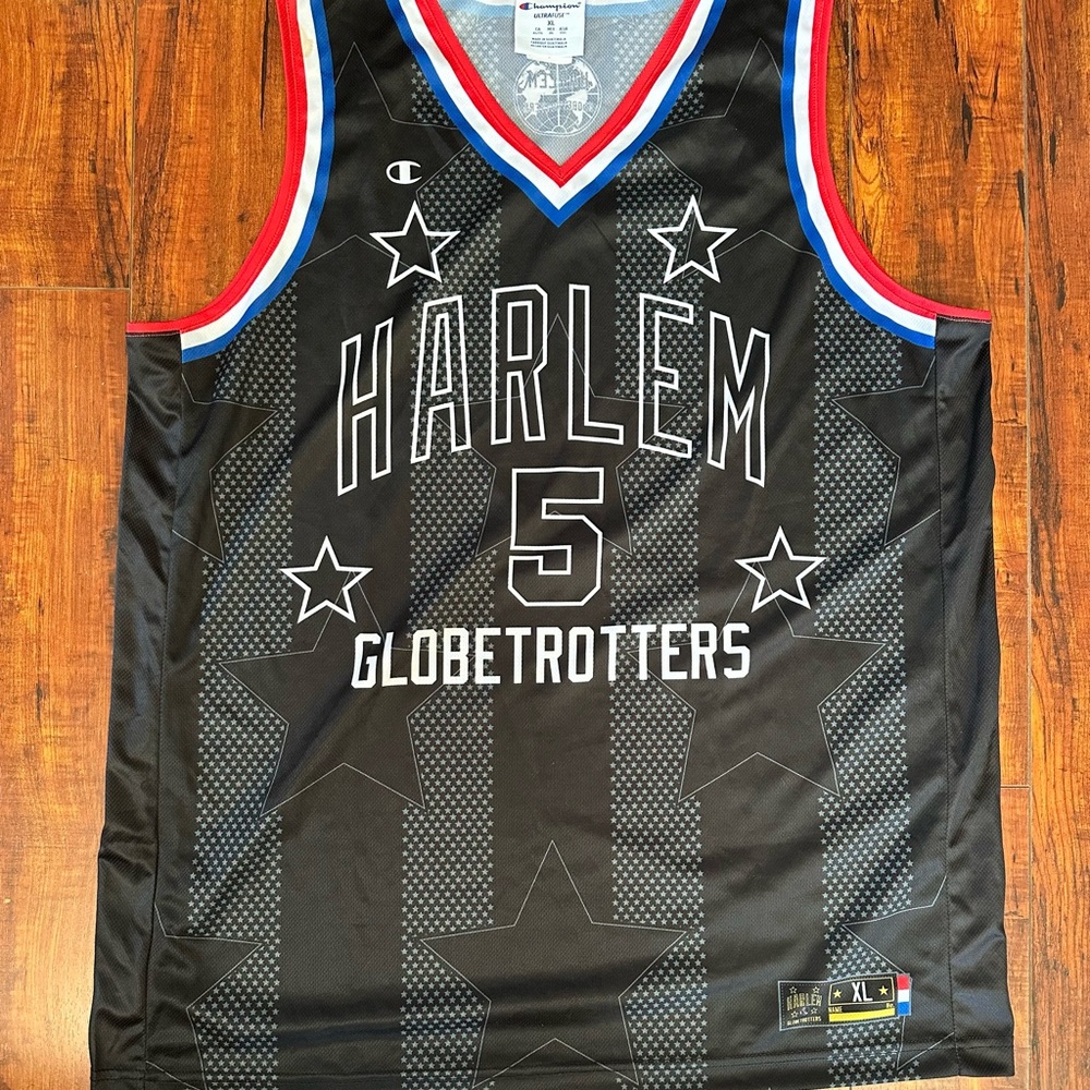 Champion Harlem Globetrotters Black Jersey